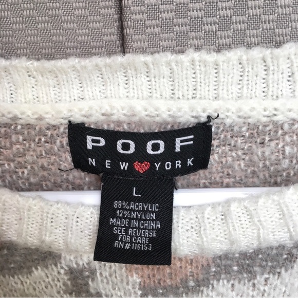 Poof New York Knit Sweater Large - Picture 7 of 8